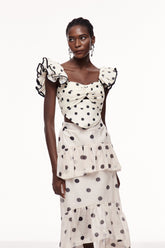 Celal Noktalı Volanlı Üst